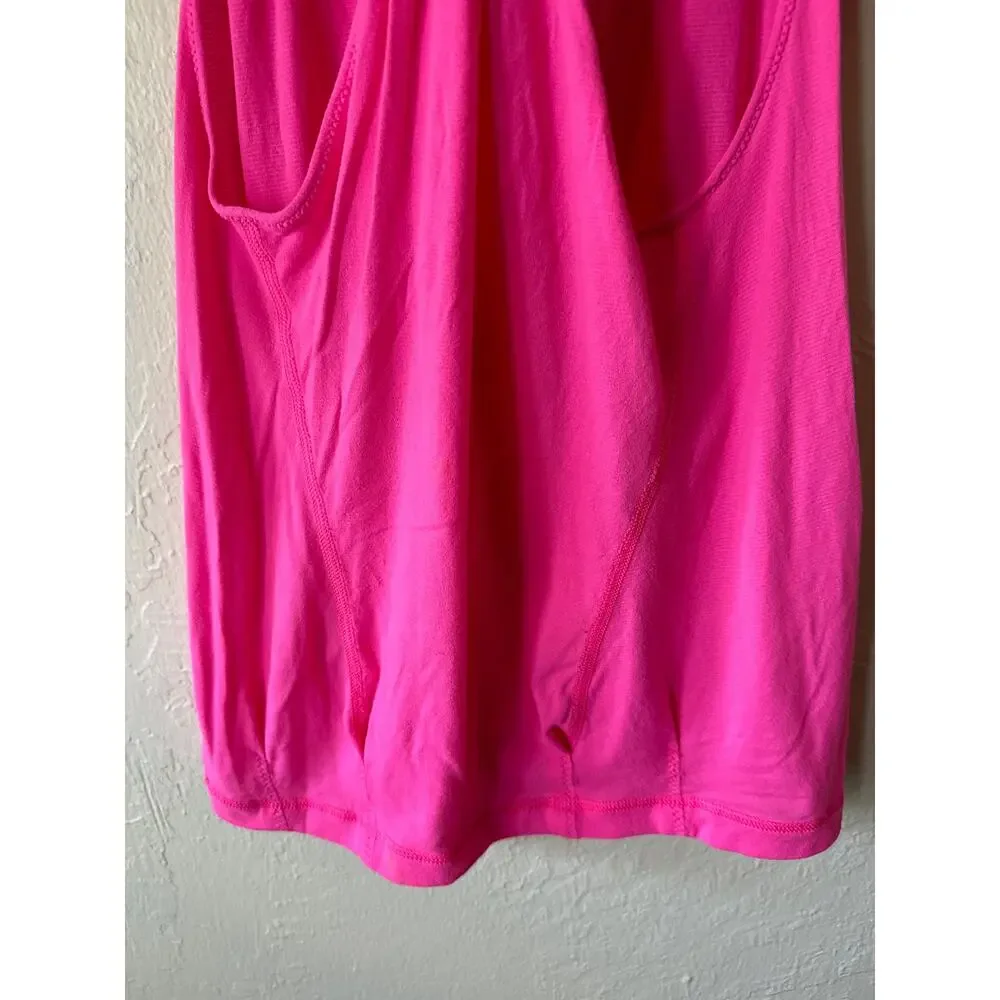 Lululemon Bright Pink Tank Top with Built in Bra Size XS
